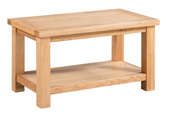 Abbey Oak Small Coffee Table with Shelf