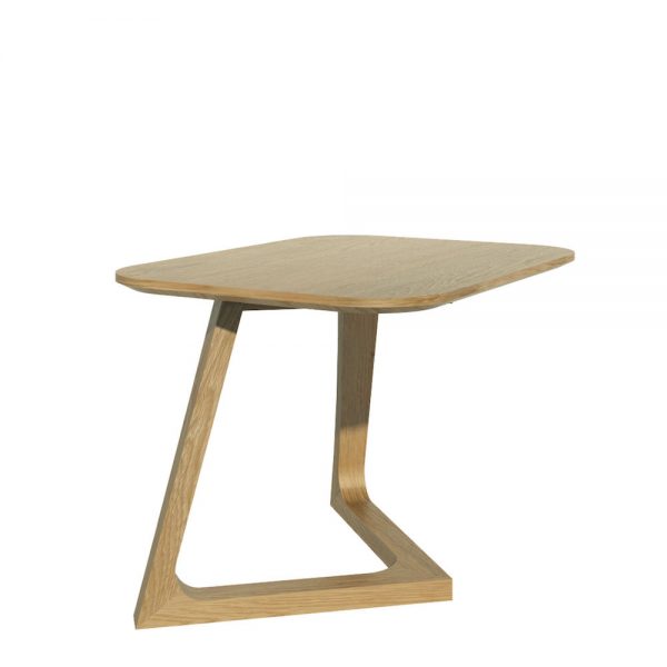 Oslo Oak Small Lamp Table with V Shape Legs