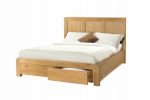 Radford Oak 5' King Size Bed with 2 Storage Drawers