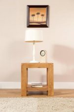 Radford Oak Lamp Table with Shelf