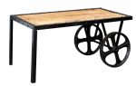Luna Industrial Cart Coffee Table