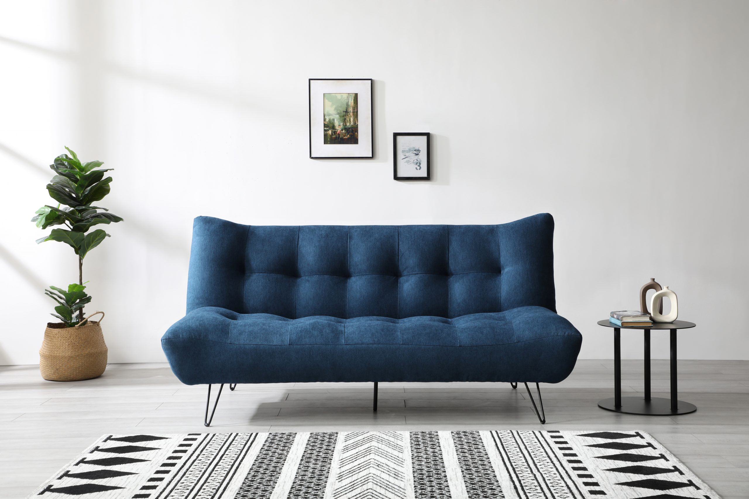 Min Medicina Forense Precursor Cloud Folding Sofa Bed - Blue | Willoby's Furniture Co