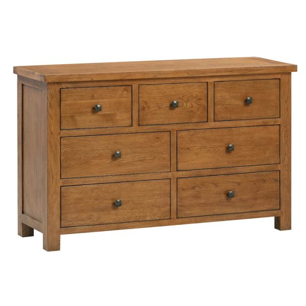 Abbey Rustic Oak 3 over 4 Chest