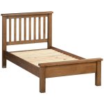 Abbey Rustic Oak Single 90cm bed