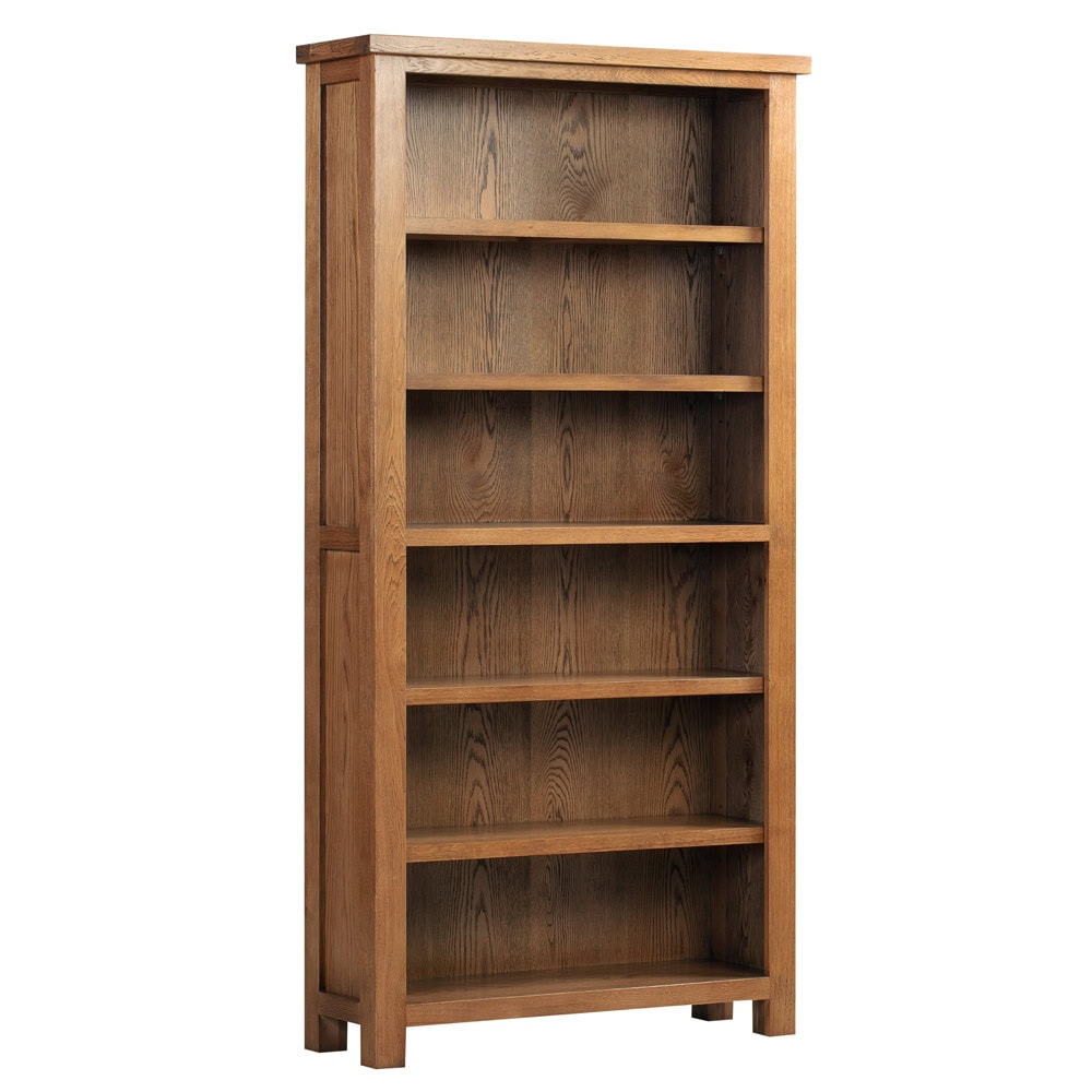 Abbey Rustic Oak 6ft Bookcase