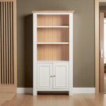 Braydon Painted Large Bookcase with Cupboard