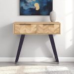 Goa Shevron 2 Drawer Console Table