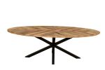 Goa Shevron Oval 2.4 Dining Table