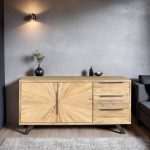 Goa Sunburst Large Sideboard 2 Door 3 Drawer