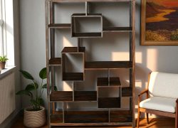 Grey Sheesham Open Large Random Cube Bookcase