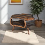 Grey Sheesham Tri Small Coffee Table