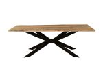 Mango Live Edge Star Leg Dining Table Large