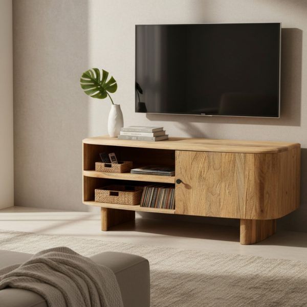 Bali Curved Mango Small TV Unit