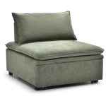 Charlie Armless Single Sofa Bed - Green